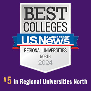 2024 US News &amp; World Report badge for Best Regional Universities in the North. The ý ranked in the Top 10 in this category in 2024.